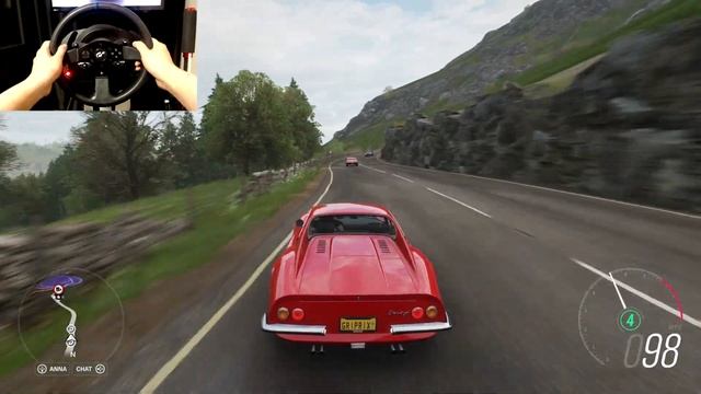 Forza Horizon 4 FERRARI DINO 246 GT Thrustmaster T300rs(Steering Wheel + Paddle Shifter) Gameplay смотреть онлайн