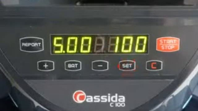 Счетчик монет Cassida C 100 смотреть онлайн