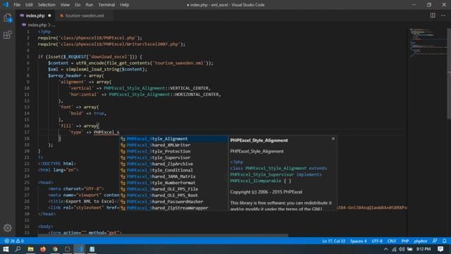 How to Export XML file to EXCEL With PHP EXCEL смотреть онлайн
