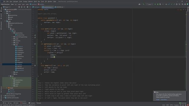 Quick Sort | Sorting Algorithm | Java смотреть онлайн