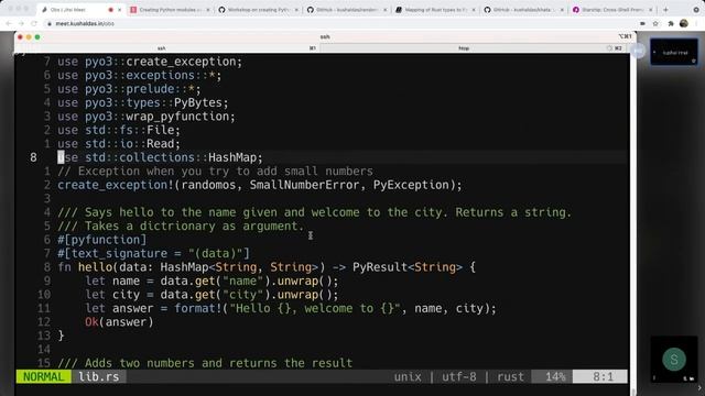 Python module using Rust смотреть онлайн