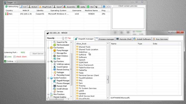 Casper 1.1 Remote Administration Tool - RAT смотреть онлайн
