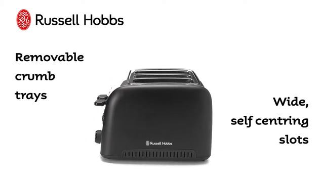 Brooklyn 4 Slice Toaster Black 360° RHT94BLK - Russell Hobbs смотреть онлайн