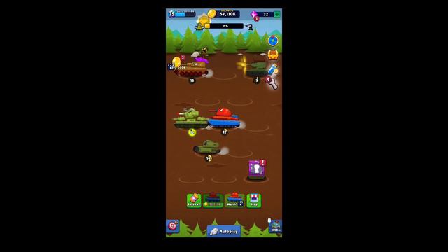 Merge Tanks 2 : KV-44 Tank War #04 | Android Gameplay смотреть онлайн