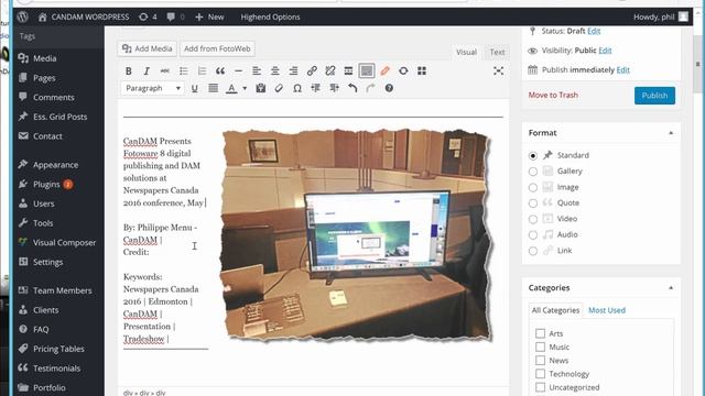 Utilisation du plugin Candam Fotoweb 8 pour Wordpress-Édition de Base смотреть онлайн