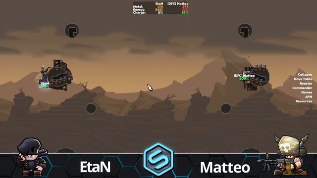 [Official Tournament XVIII] Game 12 - EtaN vs Matteo - Forts RTS - Gameplay Commentary смотреть онлайн