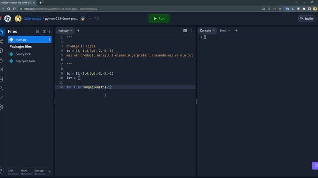 Python 128 - Örnek Problem 1: Listeler | ardışıl 2 elemanın çarpımları arasında max ve min bulma смотреть онлайн