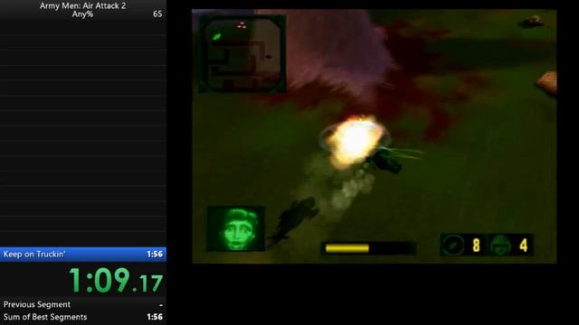 Army Men: Air Attack 2 (PS2) Speedrun - Keep on Truckin' - 1:55 RTA смотреть онлайн