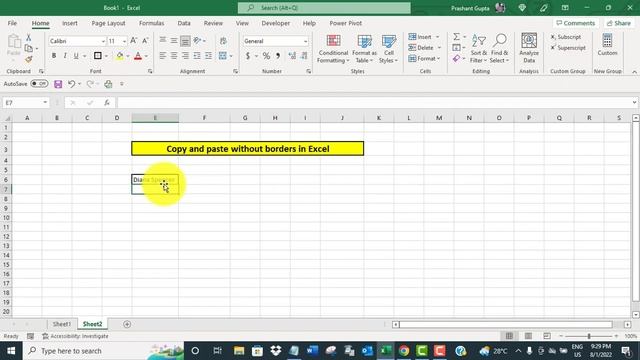 Copy and paste without borders in Excel смотреть онлайн