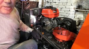 Установка СТАРТЕРА и ГЕНЕРАТОРА на мототолкач FORZA 17 л.с.