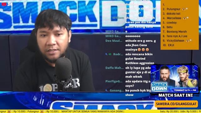 WATCHALONG INDONESIA WWE SMACKDOWN JANUARY 19 2024 смотреть онлайн