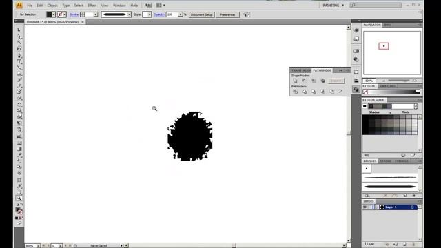 How to Create a Brush [Art Brush] in Adobe Illustrator. смотреть онлайн