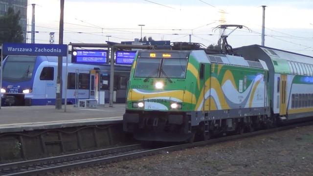 Warszawa Zachodnia Pociągi PKP Intercity i Koleje Mazowieckie z Lokomotywami | Polish Trains, Warsa смотреть онлайн