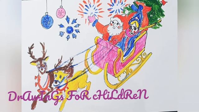 Qor - Bobo rasmini chizish / Как нарисовать Деда мороза с Оленем / How to draw a Santa Claus sleigh смотреть онлайн