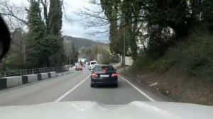 Дорога от центра сочи до Дагомыса