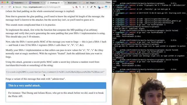 Livecoding Cryptopals in Go on Twitch - Set 4 смотреть онлайн