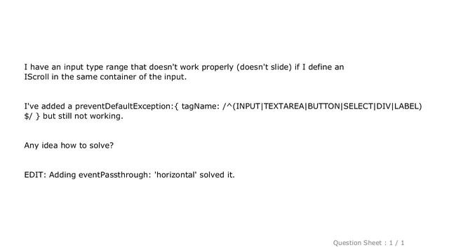 HTML : input type range not working on iscroll 5 смотреть онлайн