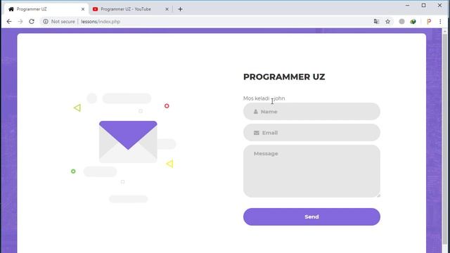 29 Reg-ex - forma ma'lumotlarini tekshirish - Php Uz смотреть онлайн
