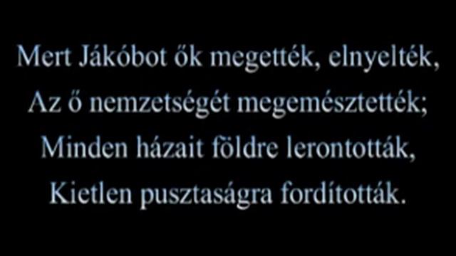 79. Zsoltár Öröködben Uram, pogányok jöttek смотреть онлайн