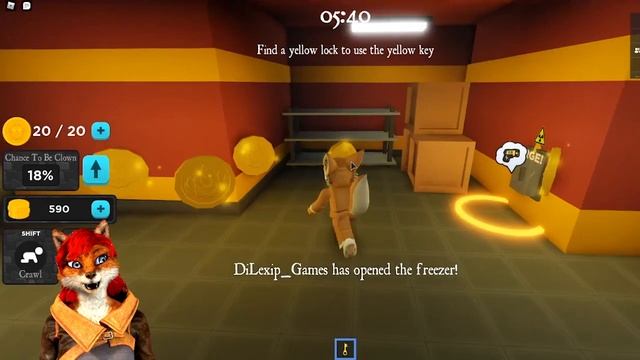 Бургер из Лисицы о нет! Злой клоун рональд в роблокс охотится за DiLexip, пигги Ronald МакДональдс смотреть онлайн