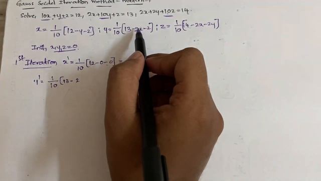 23. Gauss Seidel Method, Solving System Of Equations - Problem 1|M1| смотреть онлайн