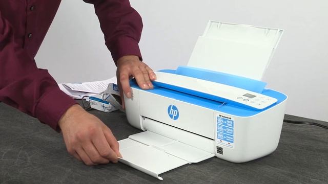Charger du papier dans les imprimantes HP DeskJet série 3700 | Imprimantes HP | HP Support смотреть онлайн