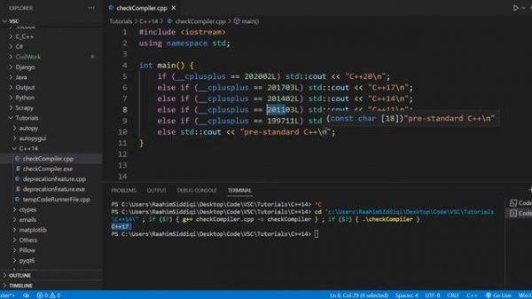 How to check your C++ Compiler Version?