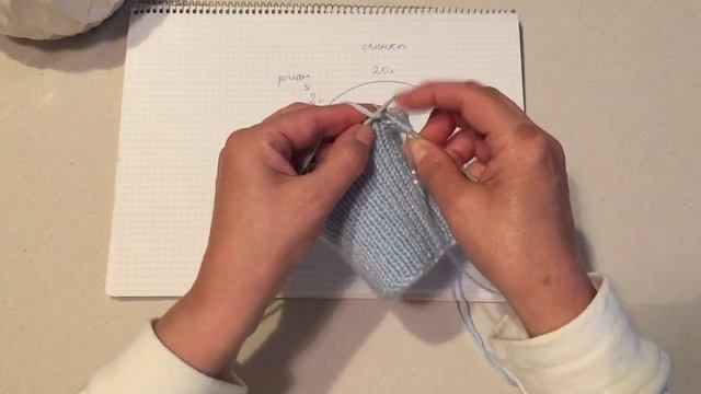 Как связать детский воротничок спицами. #вязание, смотреть онлайн