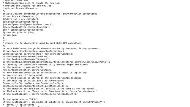 Salesforce: Unable Login To Sfdc Org Using Bulk Api Java Code смотреть онлайн