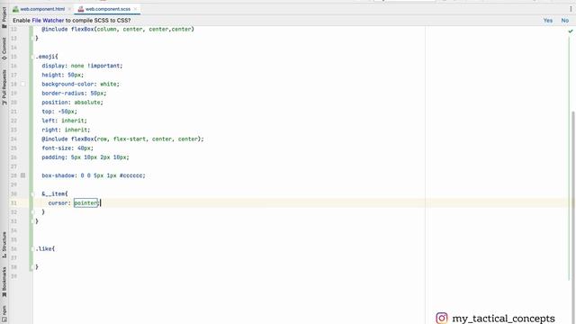Hover on LIKE Button To Show Emojis, Like button like facebook, linkedIn. - HTML, CSS смотреть онлайн