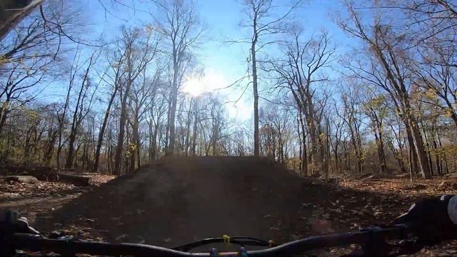 Graham Hills Skills Park New Even Bigger Jump Line. Early Demo. Kona Honzo ESD