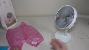 АВТОНОМНЫЙ Настольный вентилятор P19 с внешним аккумулятором И ПЛАВАЮЩЕЙ ГОЛОВОЙ