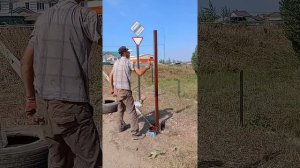 как красить столбы для забора