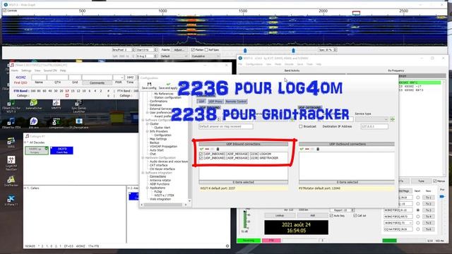 Configuration Wsjt-x Jtalert GridTracker Et Log4om en FT8???✨??? смотреть онлайн