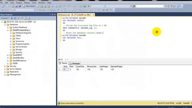 shrink & delete unwanted transaction use SQL studio смотреть онлайн