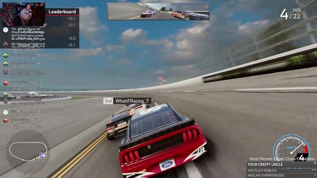 SUPER ILLEGAL PASS FOR THE WIN AT TALLADEGA! | NASCAR Heat 4 Online Gameplay смотреть онлайн