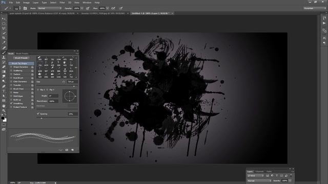 Amazing Photo Effcets Paint Splash On Face Using Brush Tool-Photoshop CC смотреть онлайн