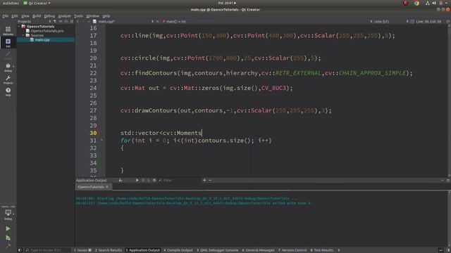 OPENCV & C++ TUTORIALS - 57 | moments() | Mass Center Point | Opencv Moments смотреть онлайн