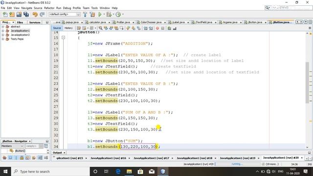 HOW TO actionPerformed ON JButton IN JAVA || (PART 2) || IN NETBEANS || JAVA SWING. смотреть онлайн