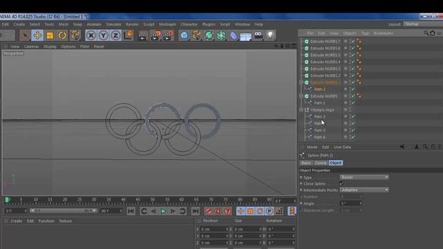 convert 2D logo to 3D with cinema 4D and Photoshop смотреть онлайн