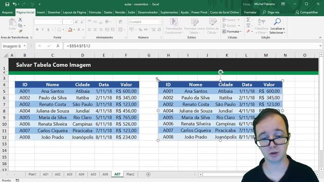 Salvar Tabela Como Imagem ou Copiar Tabela como Imagem no Excel? смотреть онлайн