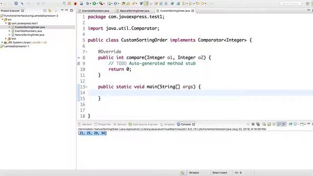 3. How to sort elements using Comparator with LambaExpression (ArrayList) ? смотреть онлайн