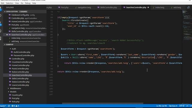 Web Development Course laravel 5.5 ORM and Raw PHP | Concluding search results page смотреть онлайн
