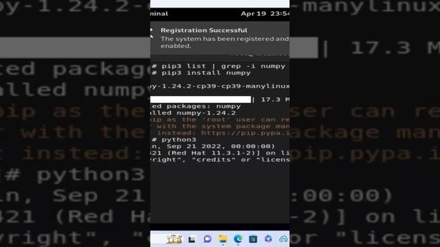 Linux RedHat Post Installation Checking on Python Modules (requests,numpy,jupyterlab) смотреть онлайн