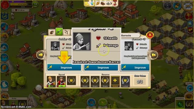 Rule The Kingdom SwordMan Barracks Upgrade ♦ Soldier+2 ♦ Fighter+2 смотреть онлайн