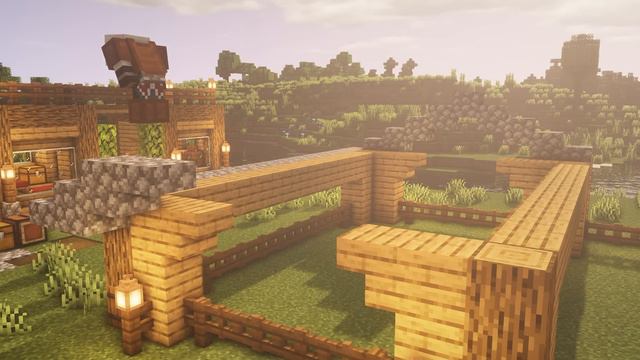 Minecraft: How to Build a Simple Barn for Animals смотреть онлайн