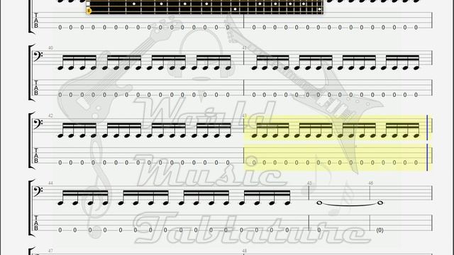 D E V I L S Run Baby BASS GUITAR TAB смотреть онлайн