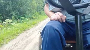 Переключаем скорость на ходу на мотоблоке Ока.