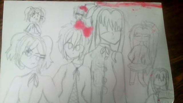 Арт-doki doki literature club, все девушки(надеюсь видно 🌚👌) смотреть онлайн