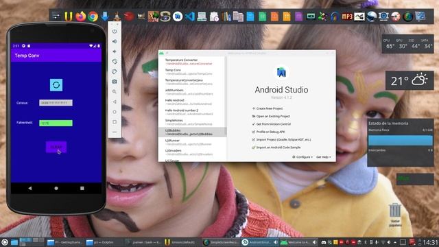 Developing a simple app in Android Studio: Temperature Converter (step 1) смотреть онлайн
